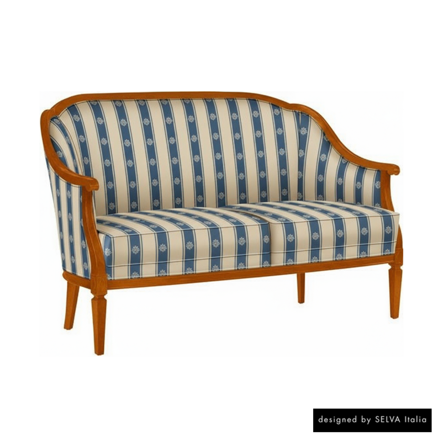 Sofa <Villa Borghese> Modell 1375, kirschbaumfarbig