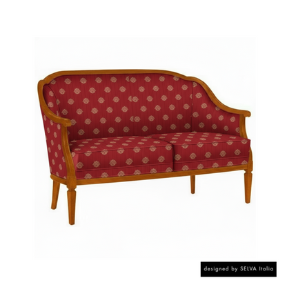 Sofa <Villa Borghese> Modell 1375, kirschbaumfarbig