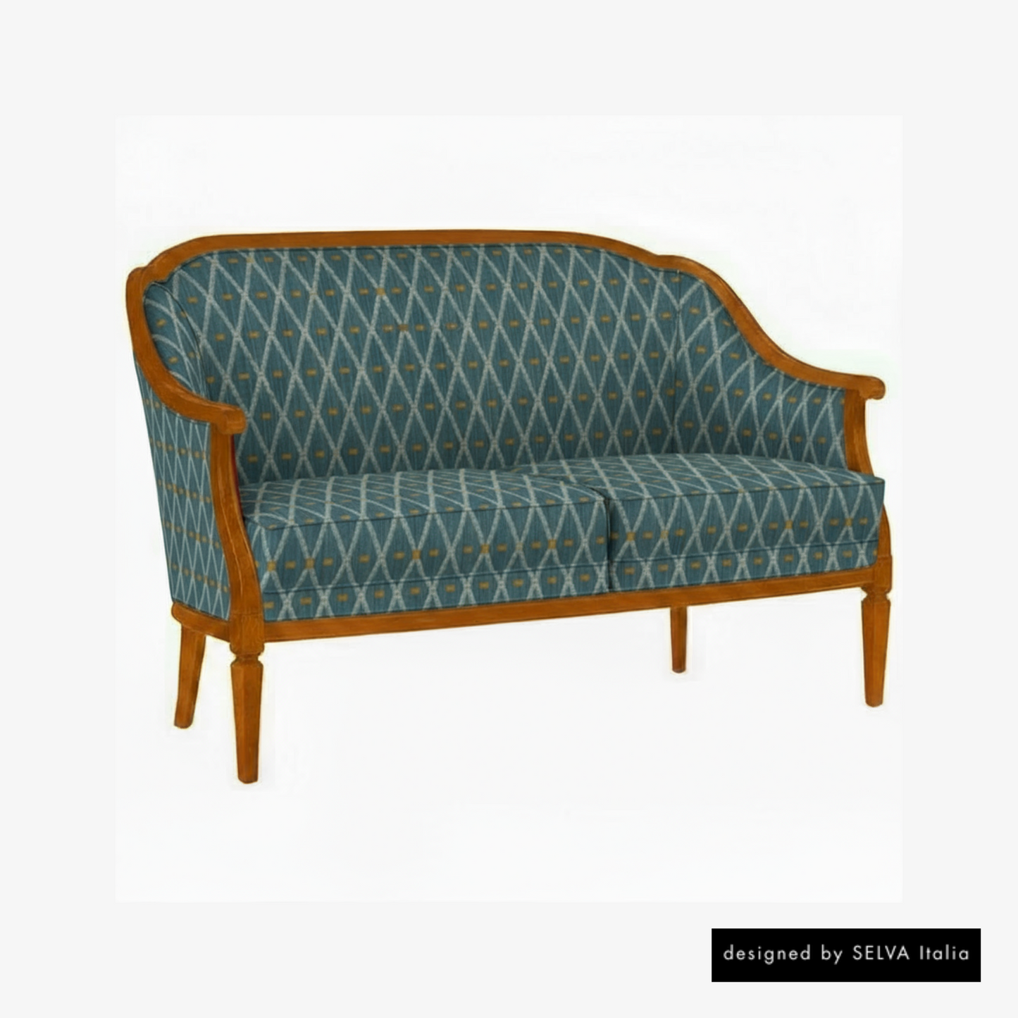 Sofa <Villa Borghese> Modell 1375, kirschbaumfarbig