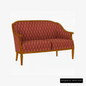 Sofa <Villa Borghese> Modell 1375, kirschbaumfarbig