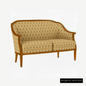 Sofa <Villa Borghese> Modell 1375, kirschbaumfarbig