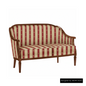 Sofa <Villa Borghese> Modell 1375, nussbaumfarbig antik