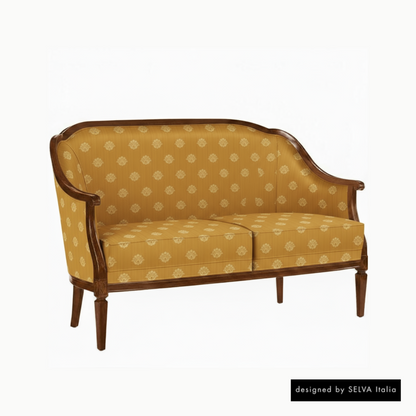 Sofa <Villa Borghese> Modell 1375, nussbaumfarbig antik