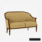 Sofa <Villa Borghese> Modell 1375, nussbaumfarbig antik