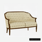 Sofa <Villa Borghese> Modell 1375, nussbaumfarbig antik
