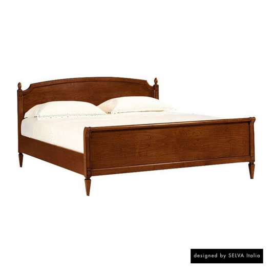Doppelbett <Villa Borghese> Modell 2371, nussbaumfarbig antik