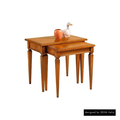 Zweisatztisch <Villa Borghese> Modell 3373, kirschbaumfarbig