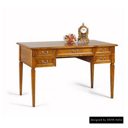 Schreibtisch <Villa Borghese> Modell 6371, Französisch kirschbaumfarbig antik