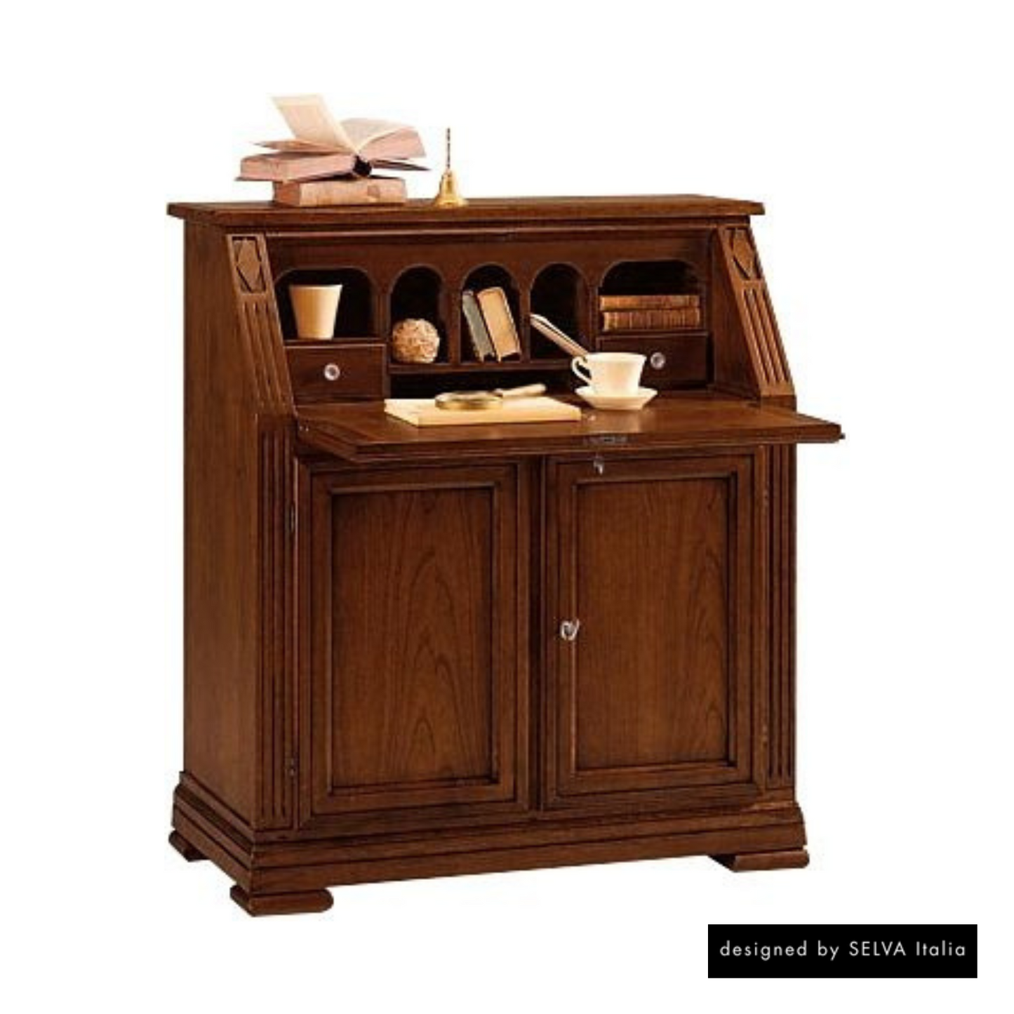 Sekretär <Villa Borghese> Modell 6372, nussbaumfarbig antik