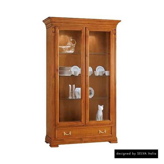 Vitrine <Villa Borghese> Modell 7373, kirschbaumfarbig