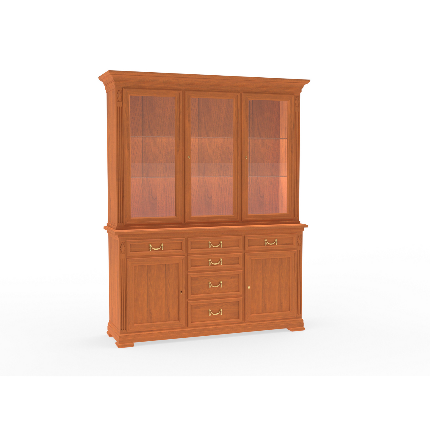 Vitrine <Villa Borghese> Modell 7375, kirschbaumfarbig