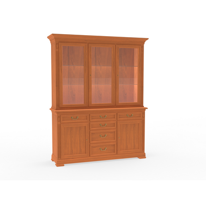 Vitrine <Villa Borghese> Modell 7375, kirschbaumfarbig