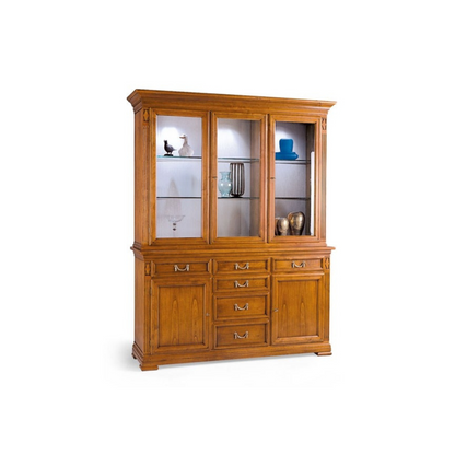 Vitrine <Villa Borghese> Modell 7375, kirschbaumfarbig antik