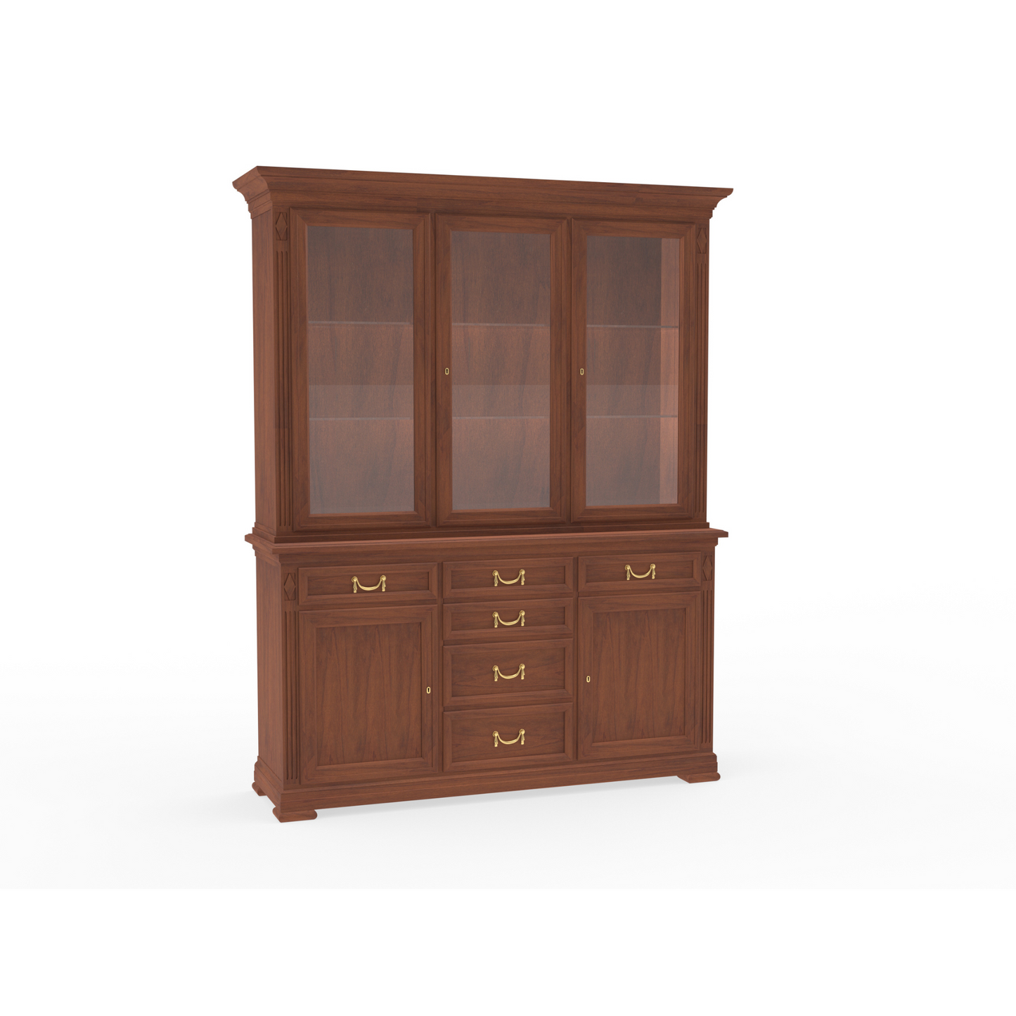 Vitrine <Villa Borghese> Modell 7375, nussbaumfarbig antik