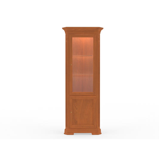 Eckvitrine <Villa Borghese> Modell 7384, kirschbaumfarbig