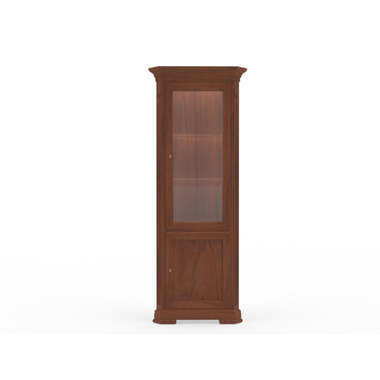 Eckvitrine <Villa Borghese> Modell 7384, nussbaumfarbig antik