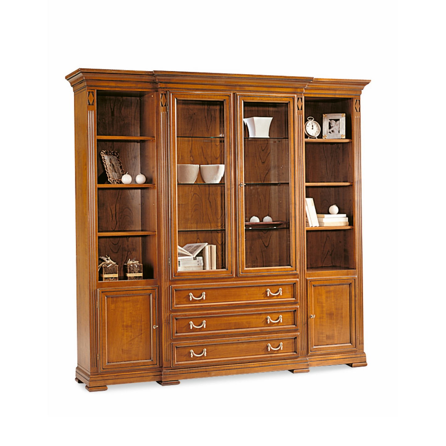 Vitrine <Villa Borghese> Modell 7385, kirschbaumfarbig antik